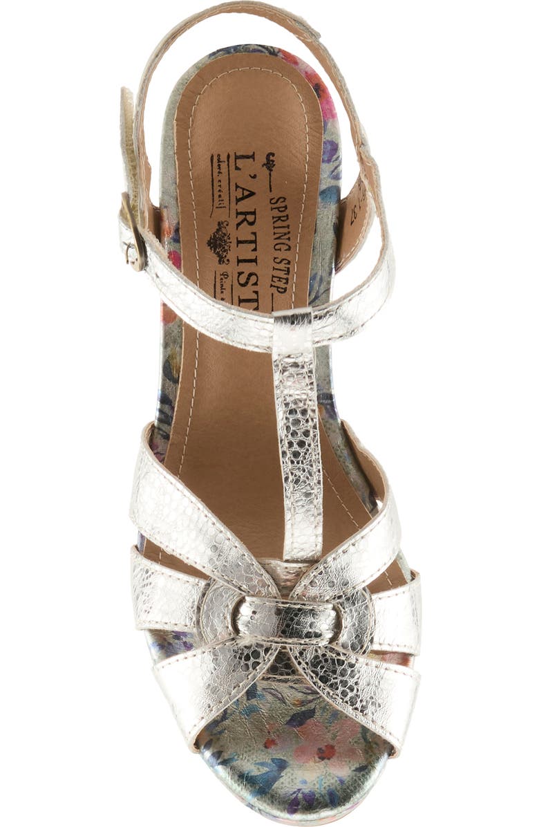 L'Artiste by Spring Step Twinkletoz Sandal, Alternate, color, Silver