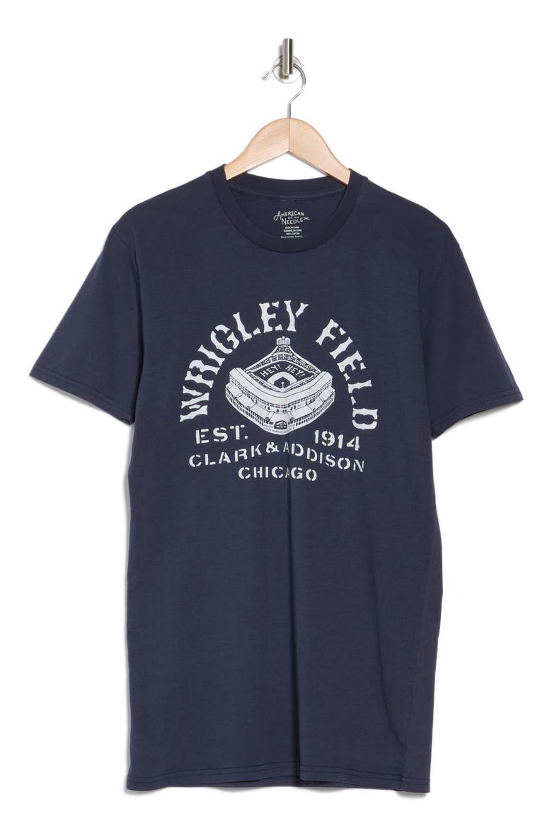Wrigley Stadium Graphic T-Shirt, Alternate, color, NAVY
