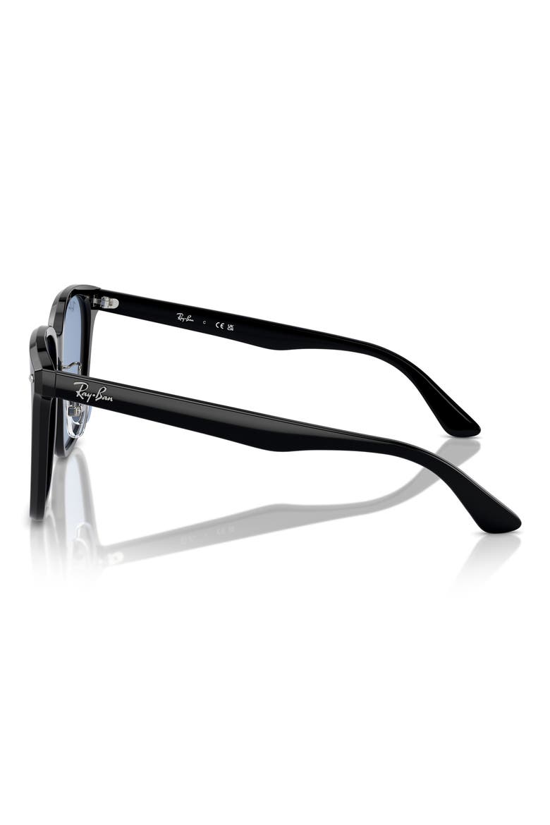 Slim Square 57mm Sunglasses, Alternate, color, BLACK