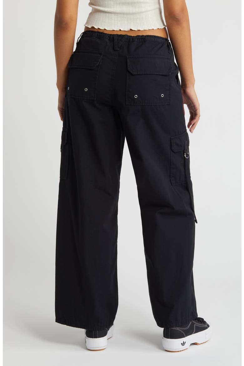 Wide Leg Cotton Cargo Pants, Alternate, color, ANTHRACITE