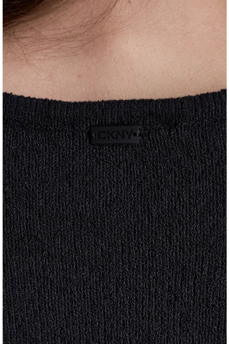 Sleeveless Tie Front Knit Vest, Alternate, color, BLACK