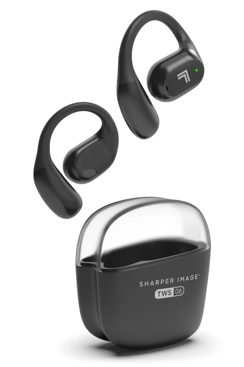 Open Air Sport True Wireless Bluetooth Earbuds with LED Display, Main, color, BLACK