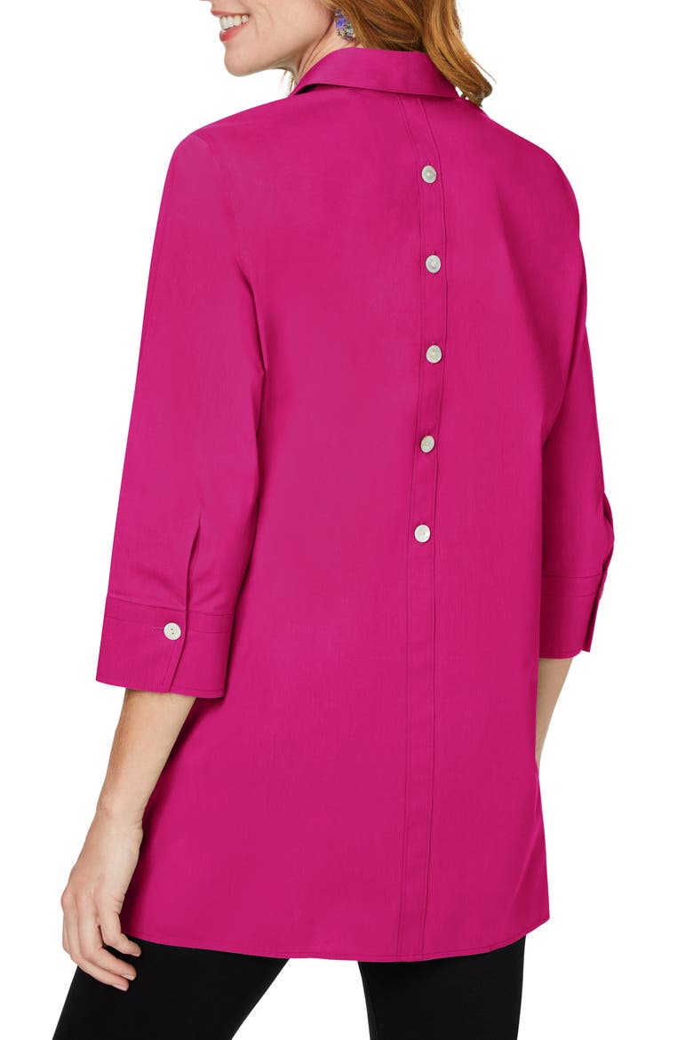 Pamela Stretch Button-Up Tunic, Alternate, color, PINK ROSATO