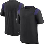 Nike Men's Nike Black Baltimore Ravens Sideline Tonal Logo Performance Player T-Shirt