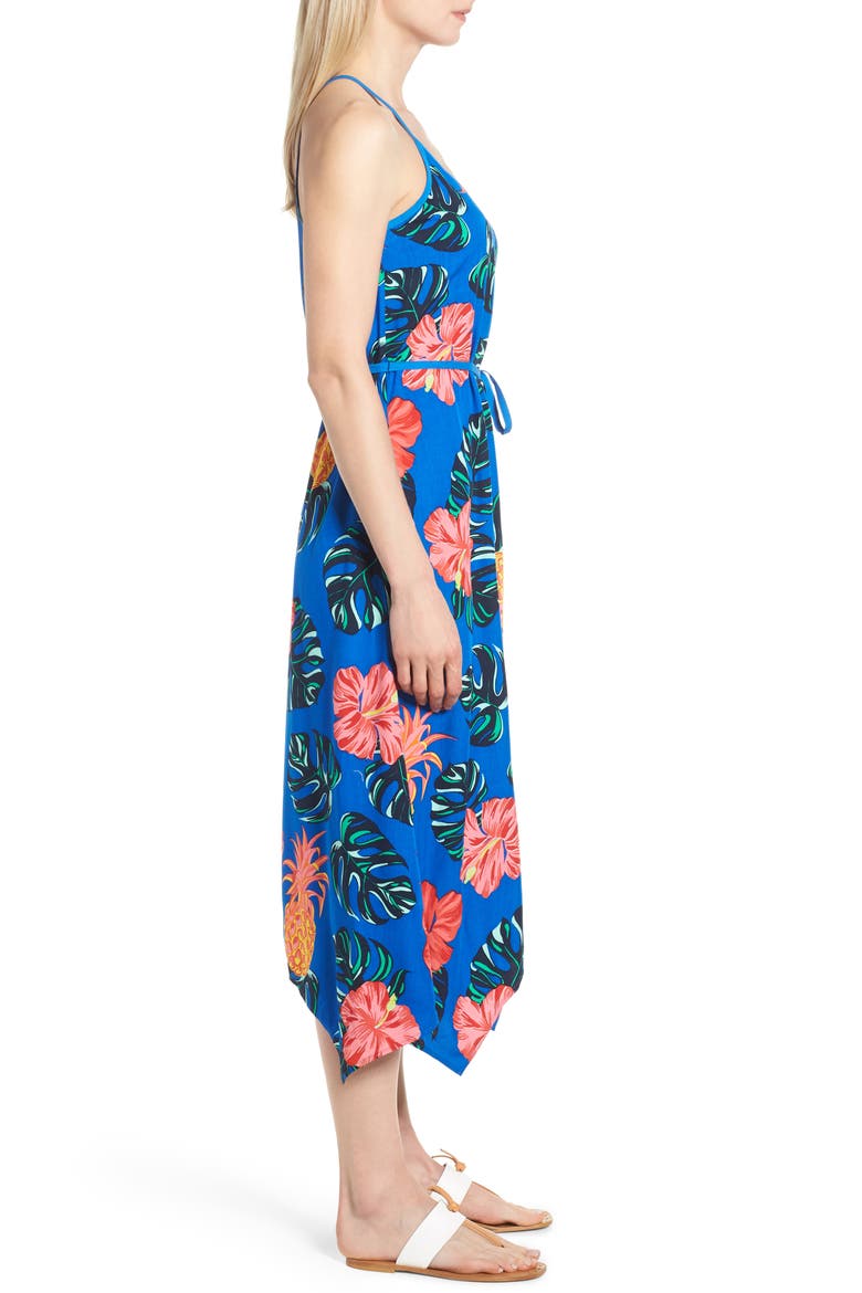 Pina Cool-Ada Midi Slipdress, Alternate, color, COBALT SEA