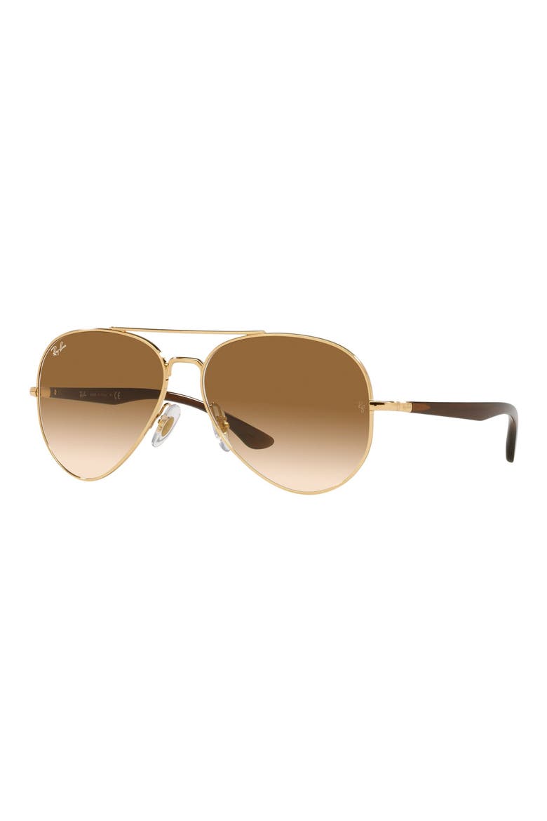 58mm Aviator Sunglasses, Alternate, color, ARISTA/ PINK GRADIENT BROWN