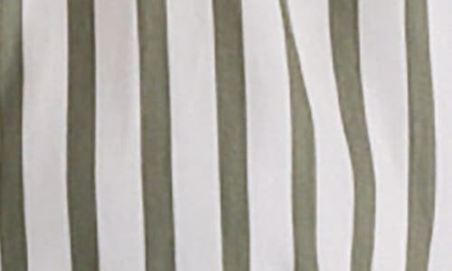 Bella Dahl Stripe Oversize Button-up Shirt In Green