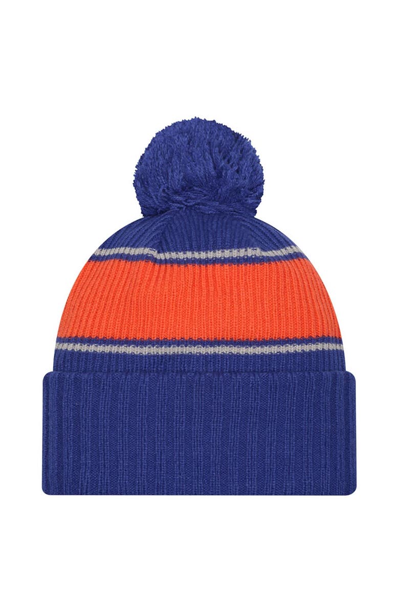 New Era Men's New Era Royal Boise State Broncos Bold Cuffed Knit Hat with Pom, Alternate, color, Royal