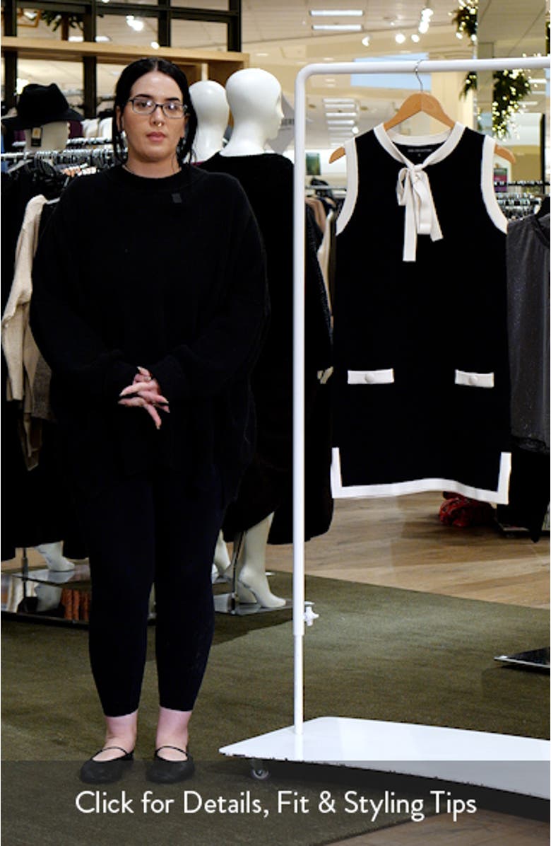 Colorblock Sleeveless Knit Minidress, sales video thumbnail