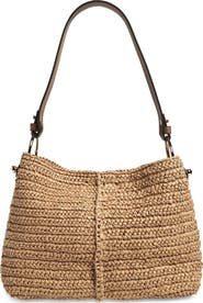 Strathberry Lana Raffia Hobo Bag