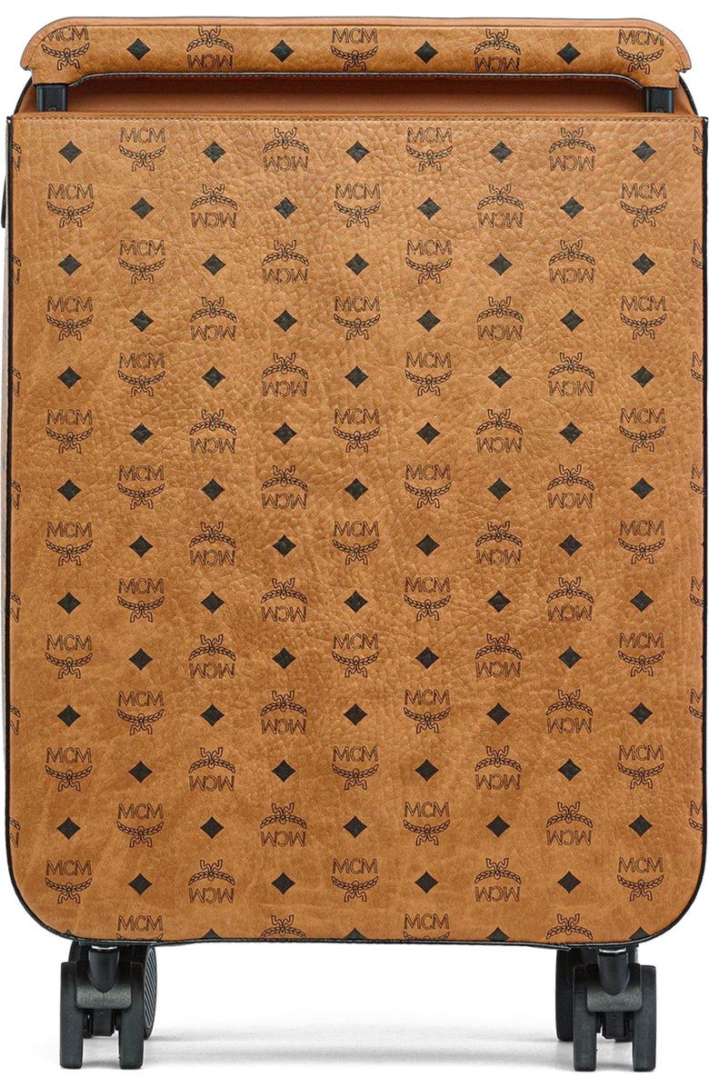 MCM Ottomar Cabin Trolley in Visetos, Alternate, color, Cognac