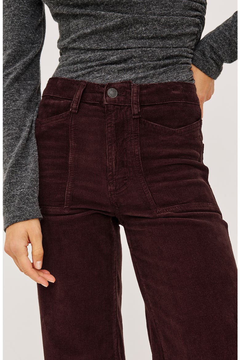 Olivos Corduroy Flare Pants, Alternate, color, HICKORY