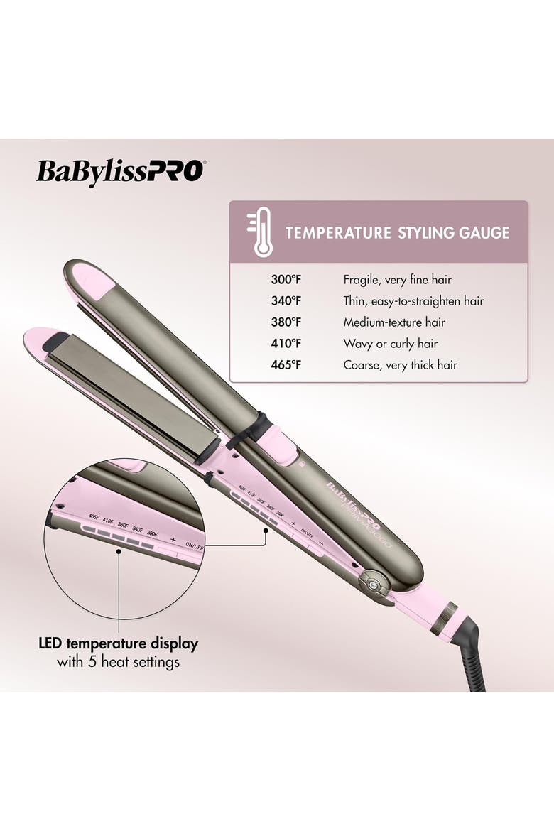 Nano Titanium Limited Edition 1¼" Prima3000 Stainless Steel Styling Iron, Alternate, color, Pink