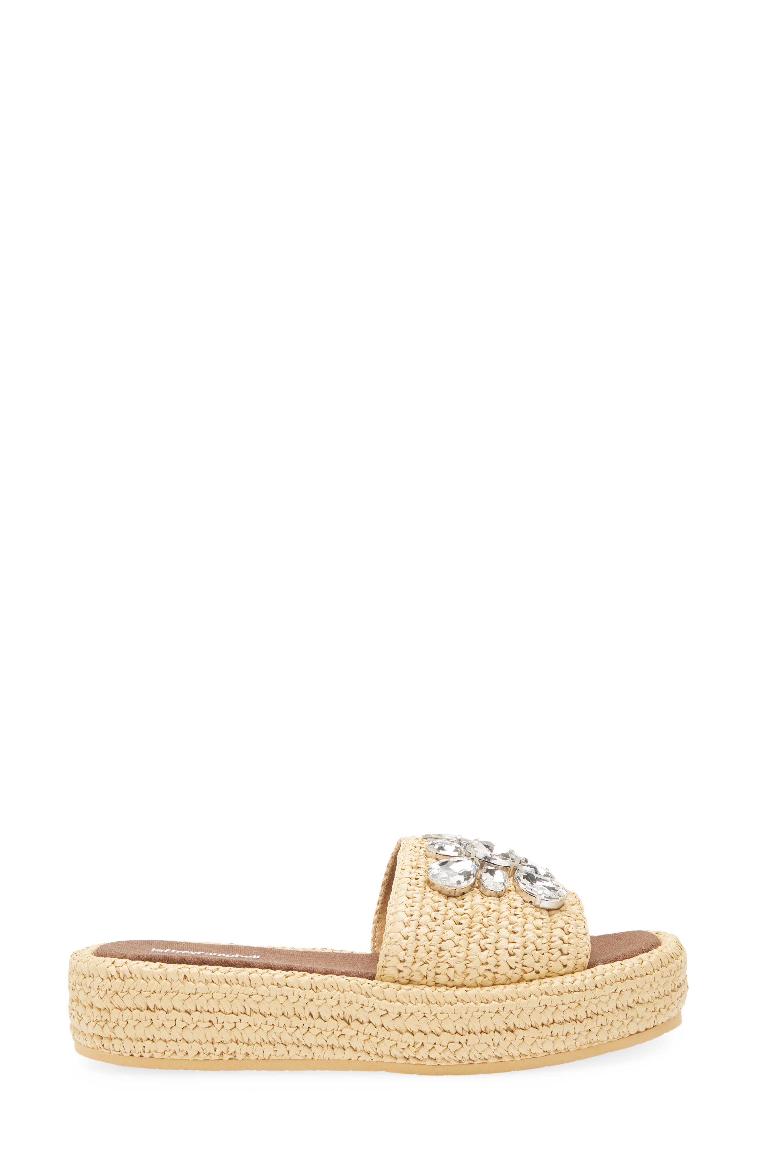 Jeffrey Campbell Jicaro Espadrille Platform Sandal, Alternate, color, Natural Clear