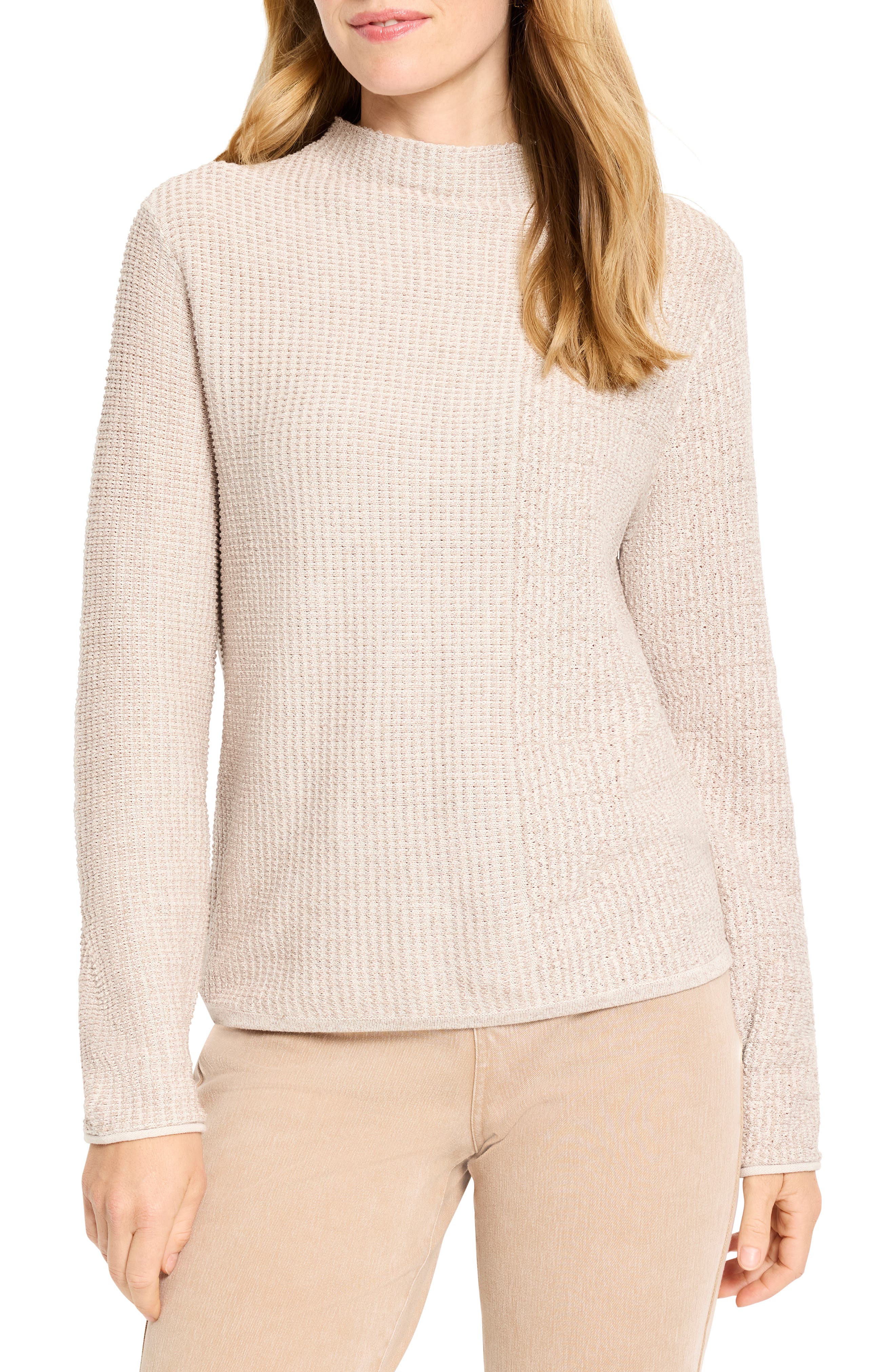 NIC+ZOE Pixel Mock Neck Sweater