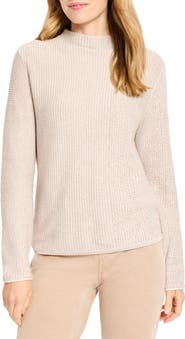 NIC+ZOE Pixel Mock Neck Sweater