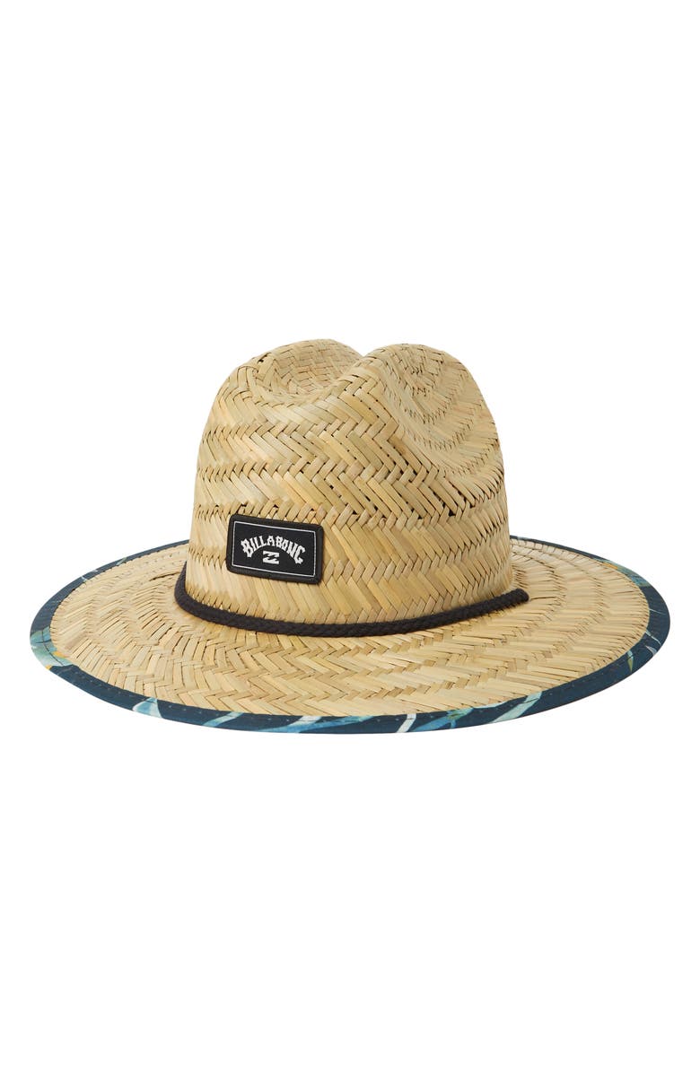 Billabong Tides Print Straw Sun Hat, Main, color, 