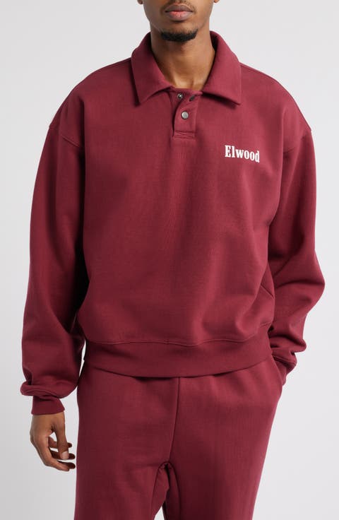 Heavyweight Fleece Polo Collar Sweatshirt