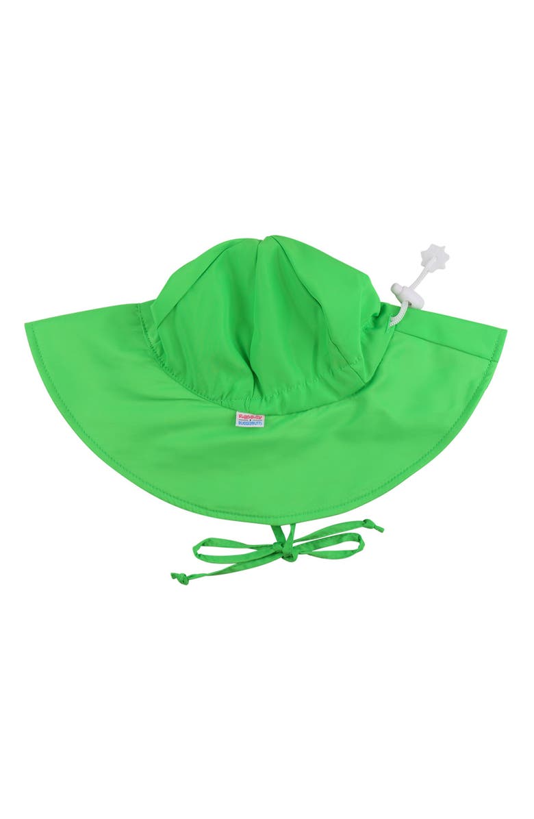 RuffleButts Unisex UPF50+ Sun Protective Hat, Main, color, Neon Lime