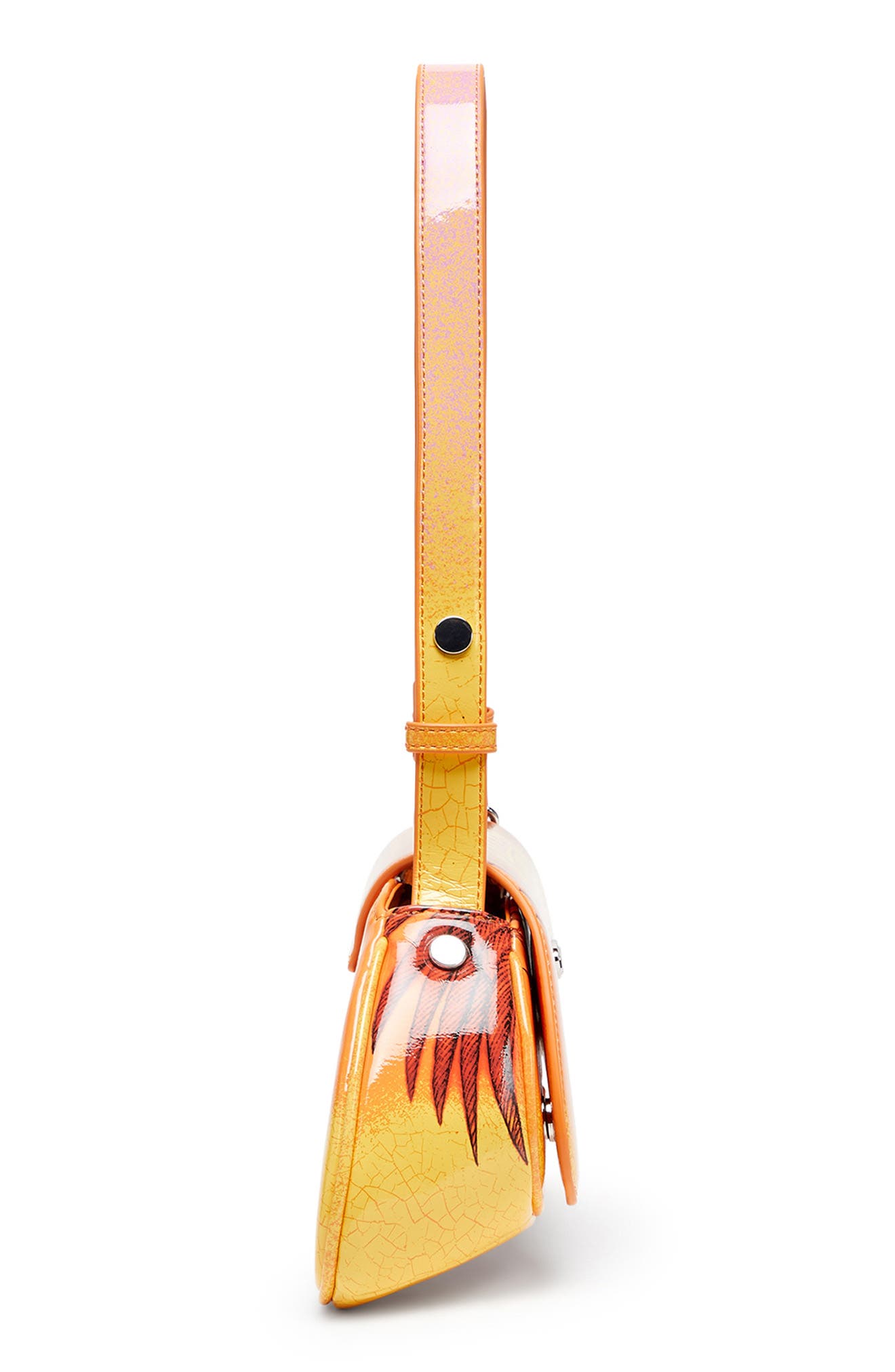 DIESEL<sup>®</sup> Play Faux Leather Crossbody Bag, Alternate, color, Orange