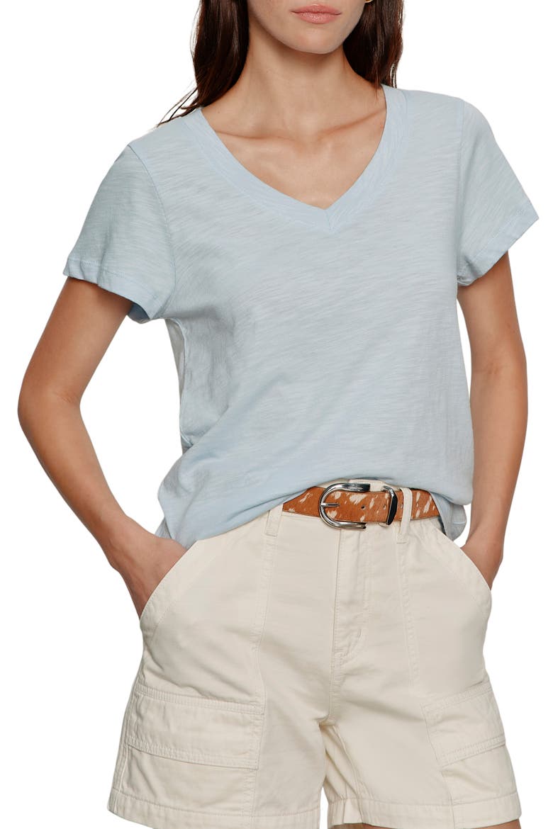 V-Neck T-Shirt, Main, color, BLUE AURA