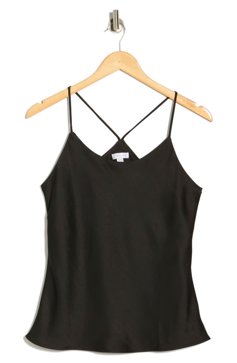 Leith Satin Cami Top, Alternate, color, Black