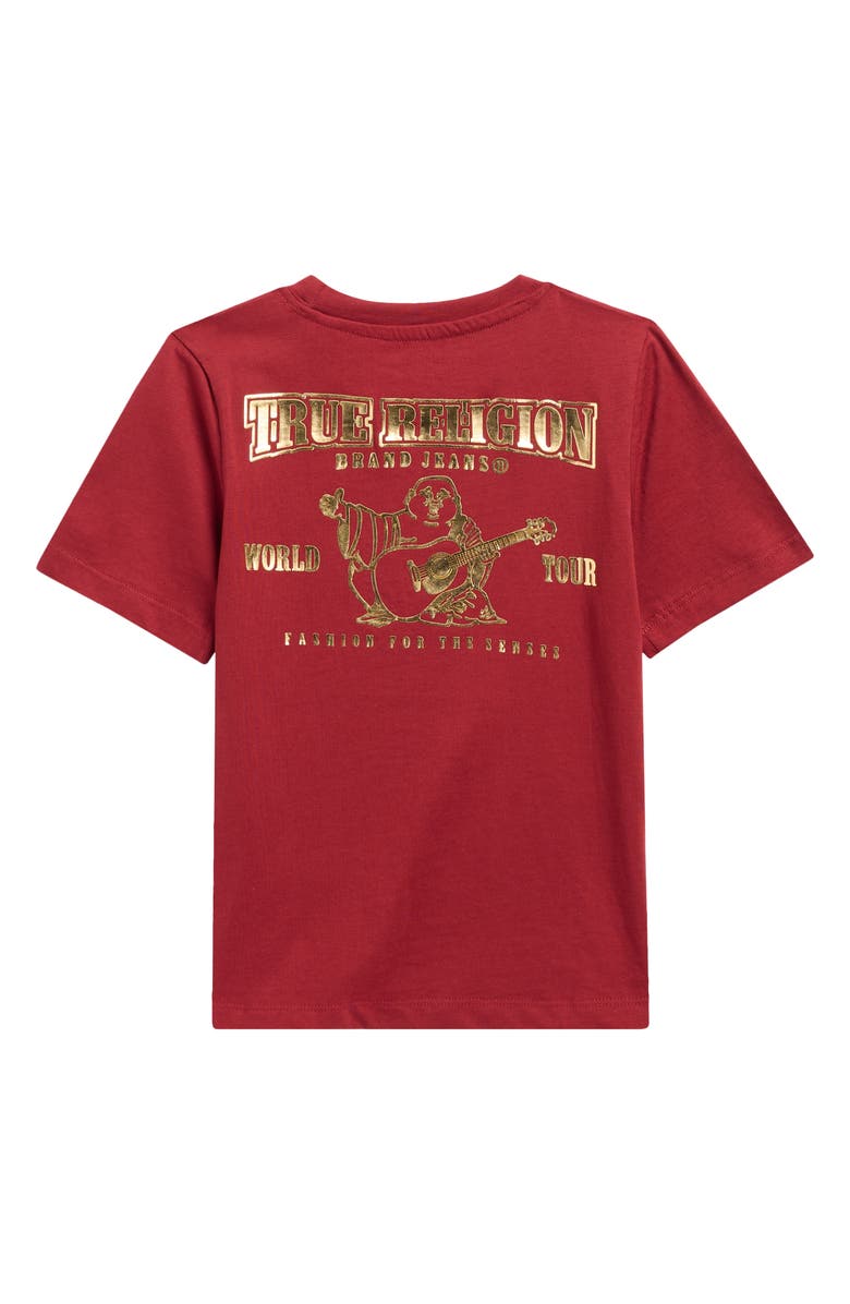 True Religion Logo Cotton T-Shirt, Alternate, color, Red