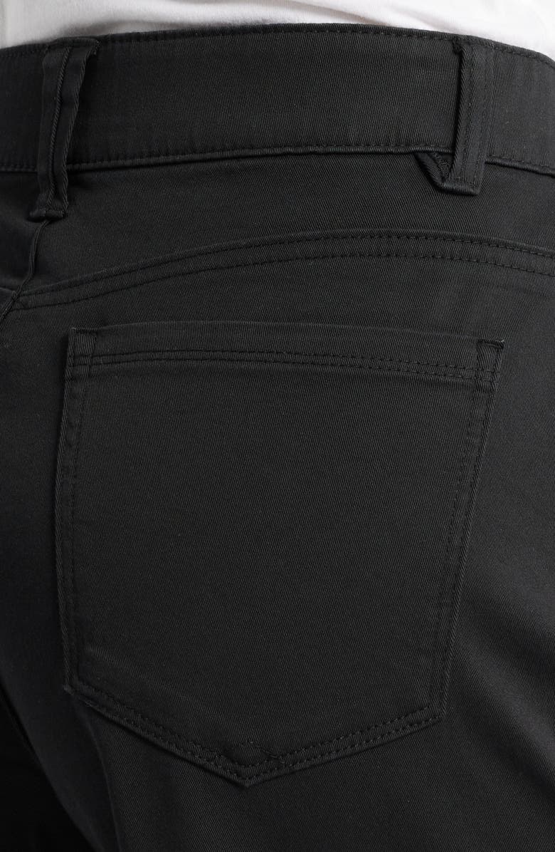 Wit & Wisdom Sam High Waist Ankle Wide Leg Twill Pants, Alternate, color, Black