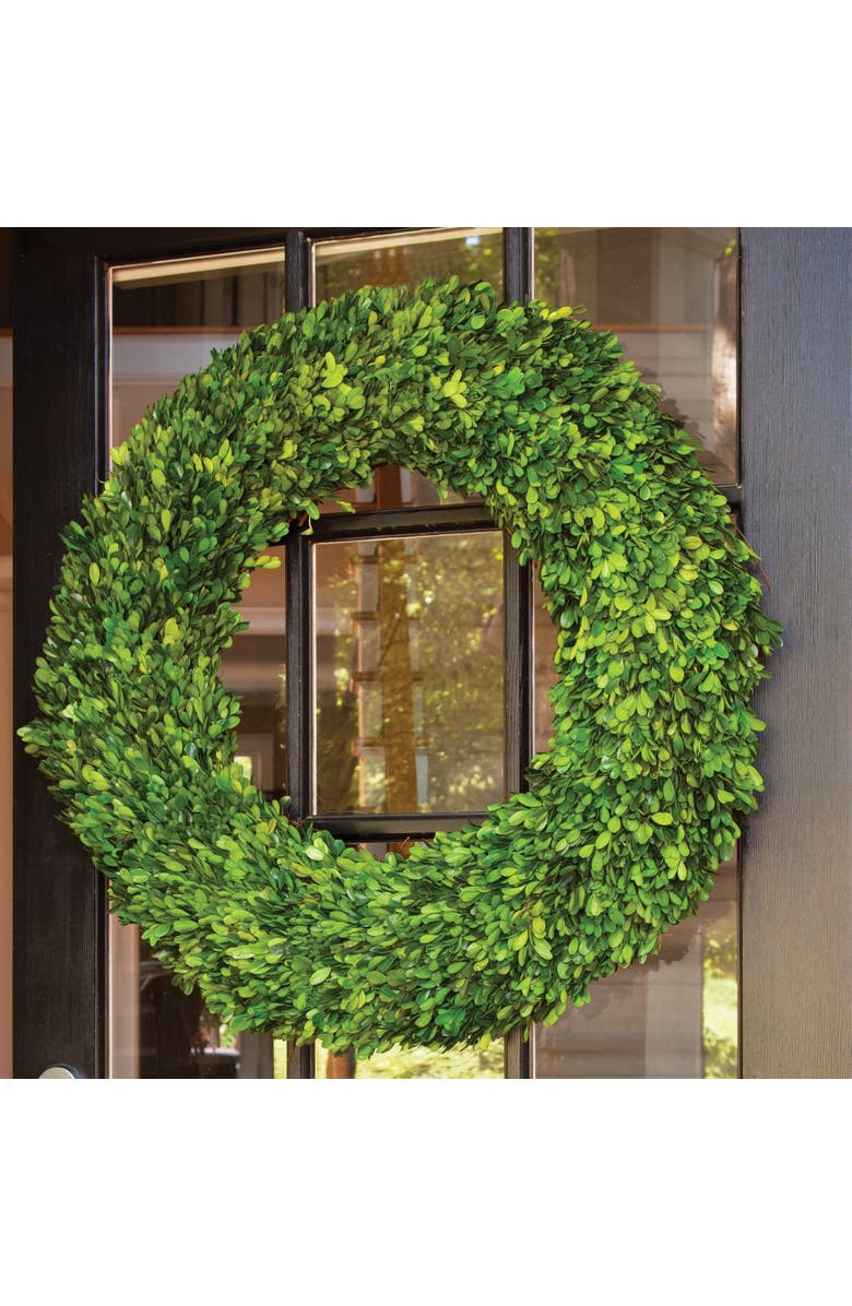 Napa Home & Garden Boxwood Wreath, Alternate, color, Green