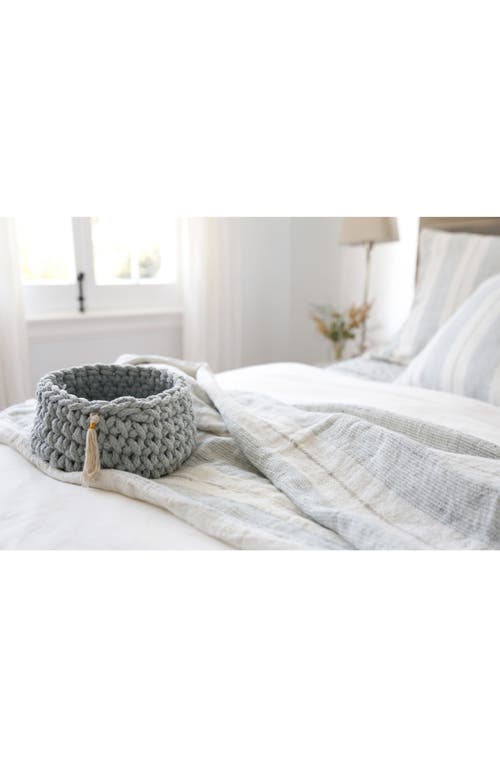 Pom Pom At Home Laguna Blanket In Ocean/natural