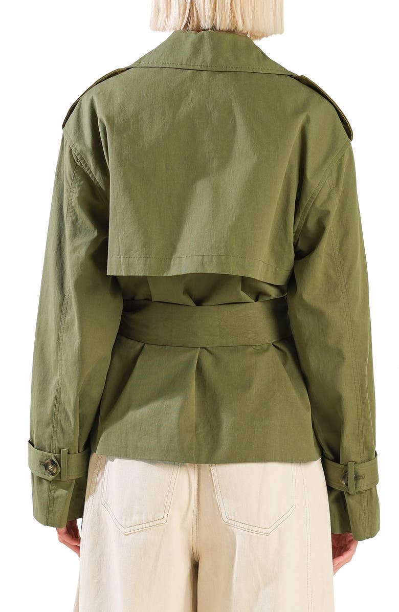 FREEMARKET Solid Cotton Jacket, Alternate, color, Olive