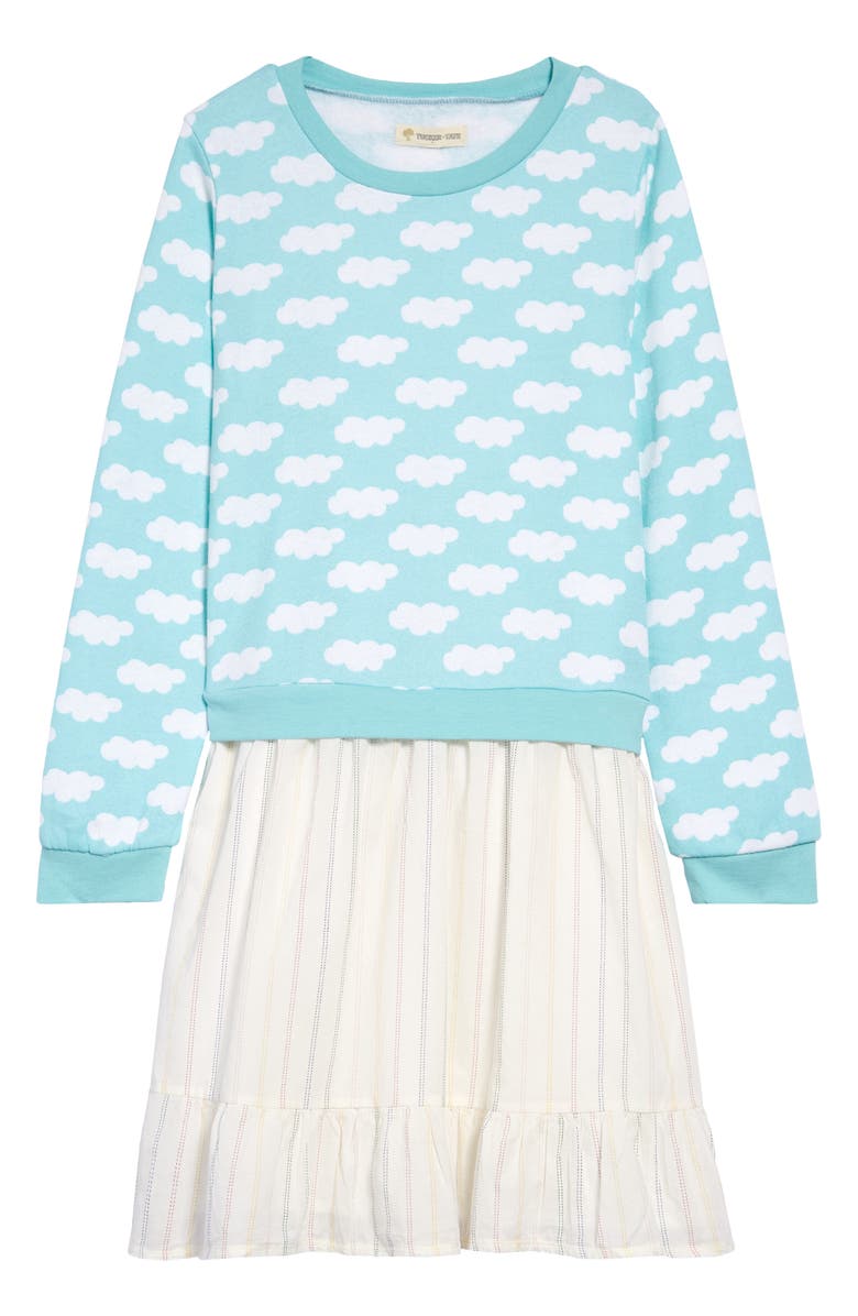 Tucker + Tate Kids' Sweet Fleece Dress, Main, color,