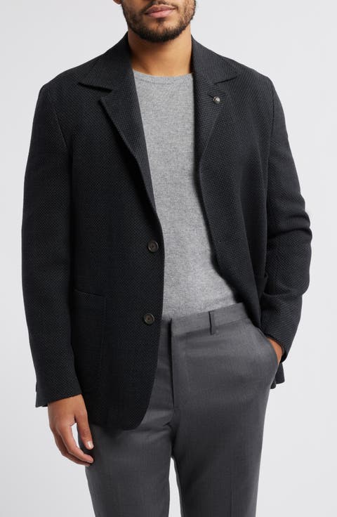 Quest Knit Ready Charcoal Wool Jacket