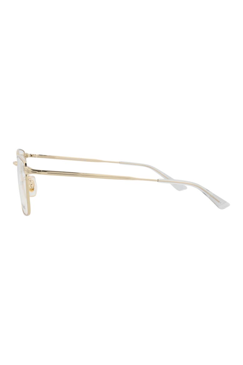 54mm Square Optical Glasses, Alternate, color, GOLD GOLD TRANSPARENT