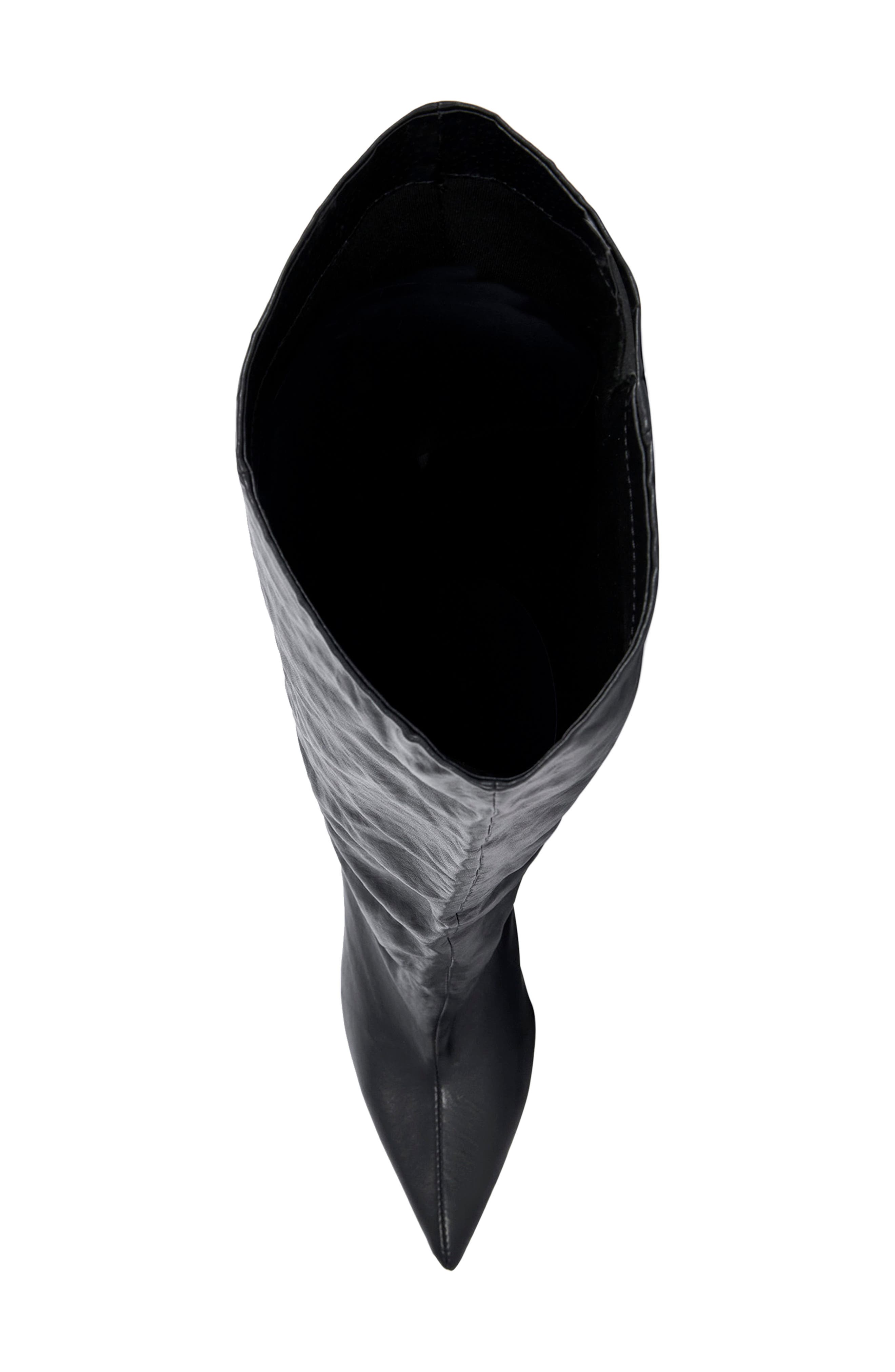 Rembrandt Pointed Toe Knee High Boot, Alternate, color, BLACK