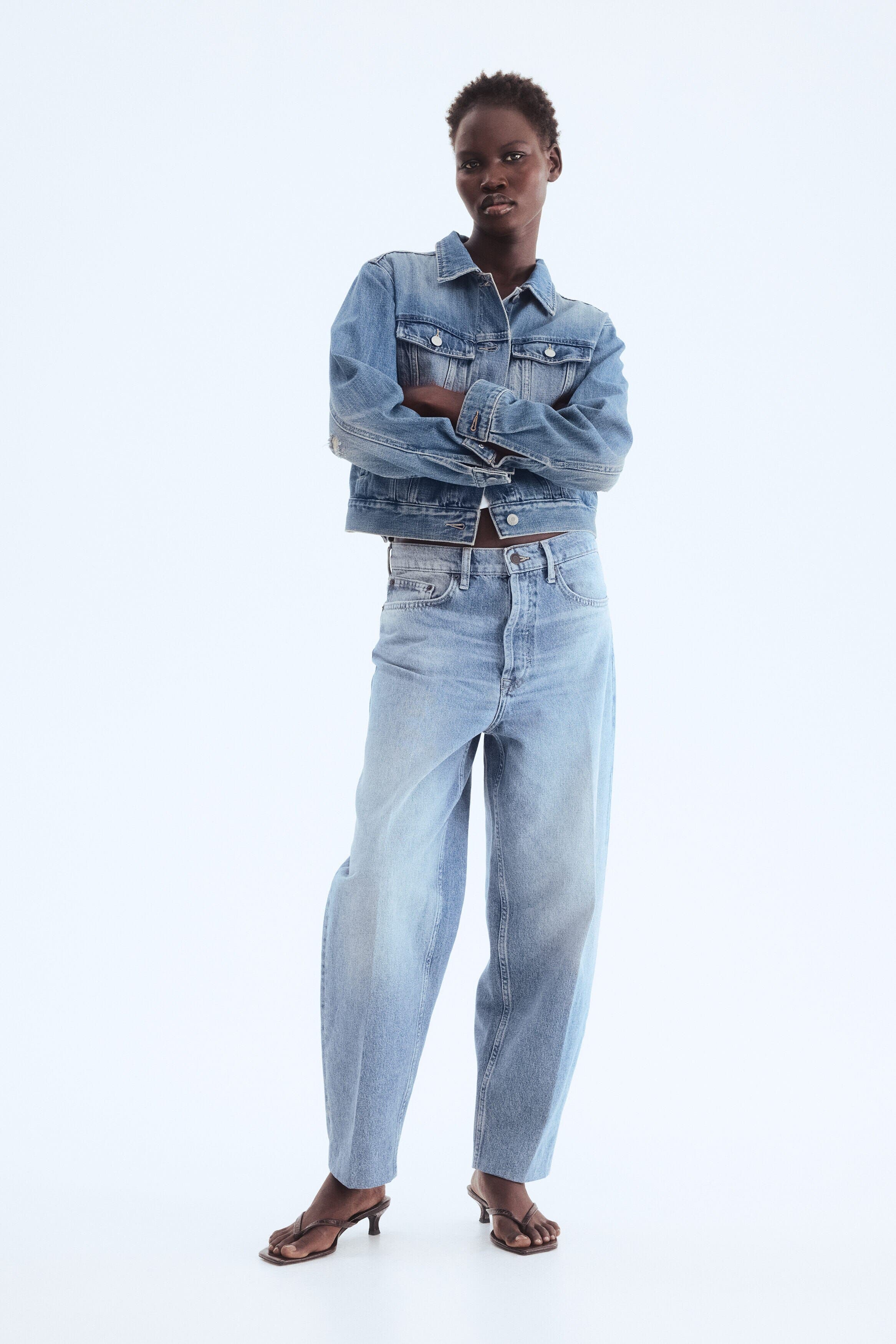 Washed denim blue