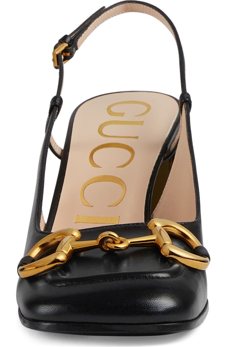 Gucci Baby Horsebit Slingback Pump, Alternate, color,