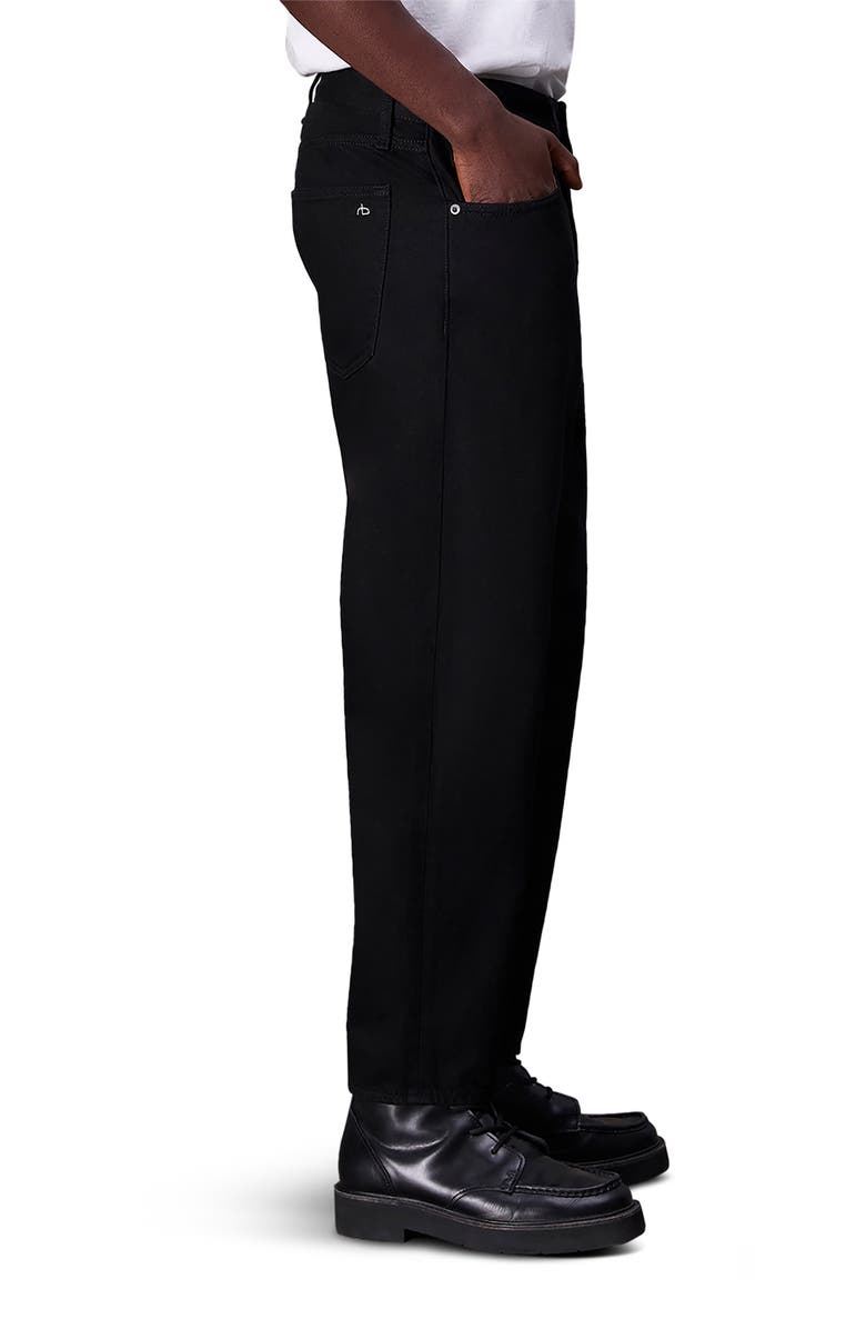 rag & bone Tapered Leg Jeans, Alternate, color, Black