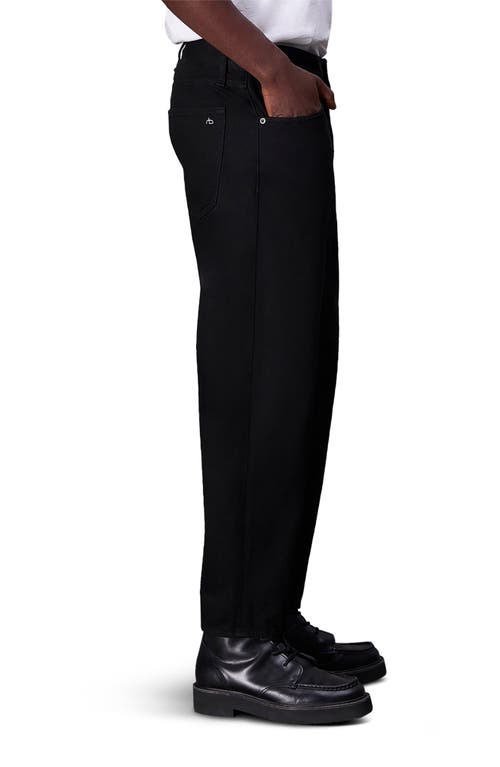 Rag & Bone Tapered Leg Jeans In Black
