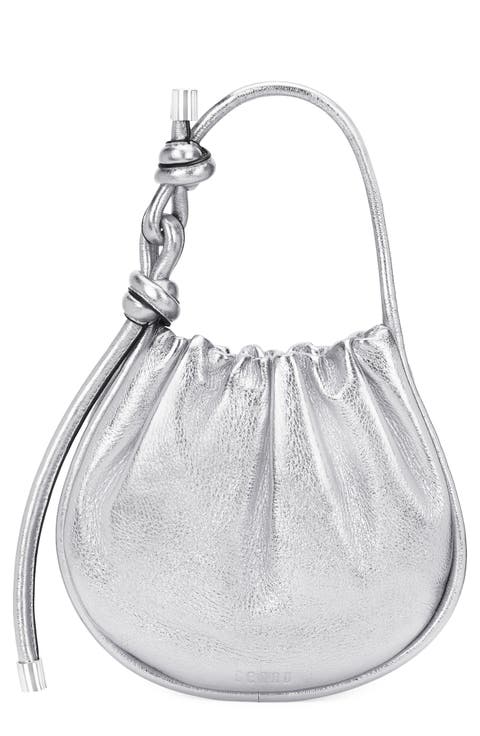 Ina Mini Potli Metallic Leather Bag