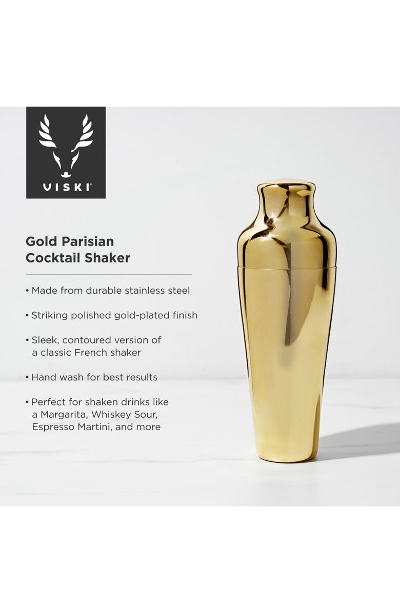 Viski Parisian Cocktail Shaker, Alternate, color, Belmont