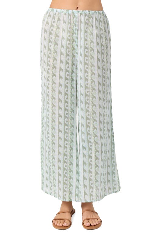 O'neill Regina Cotton Blend Gauze Cover-up Pants In Neutral