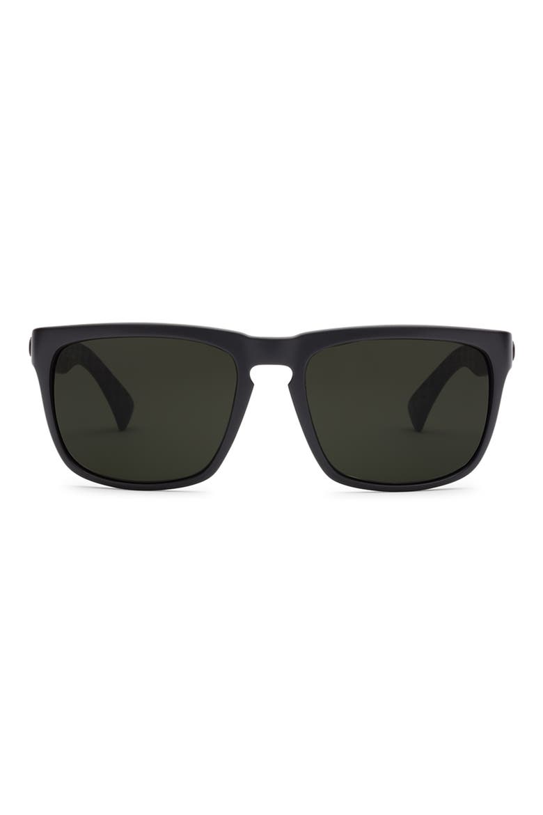 x Jason Momoa Knoxville Polarized Keyhole Sunglasses, Main, color, MATTE BLACK/ GREY POLAR
