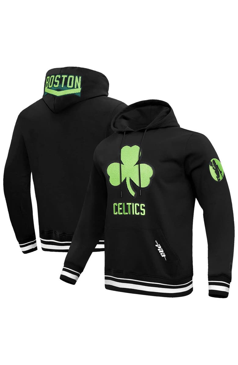 PRO STANDARD Men's Pro Standard Black Boston Celtics 2024/25 City Edition Pullover Hoodie, Main, color,