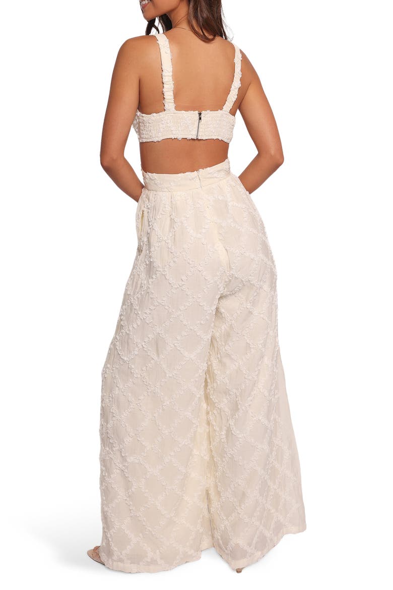 Avella Cutout Wide Leg Jumpsuit, Alternate, color, WHITE