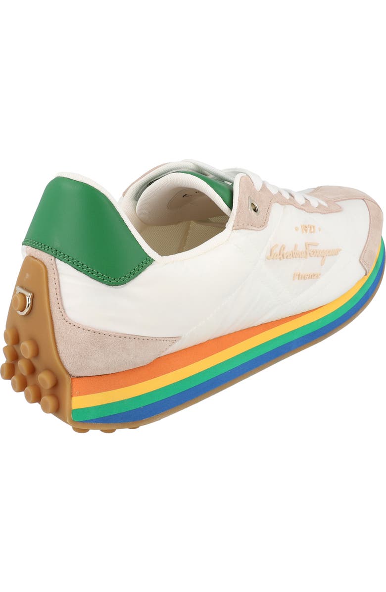 FERRAGAMO Striped Sole Sneaker, Alternate, color,