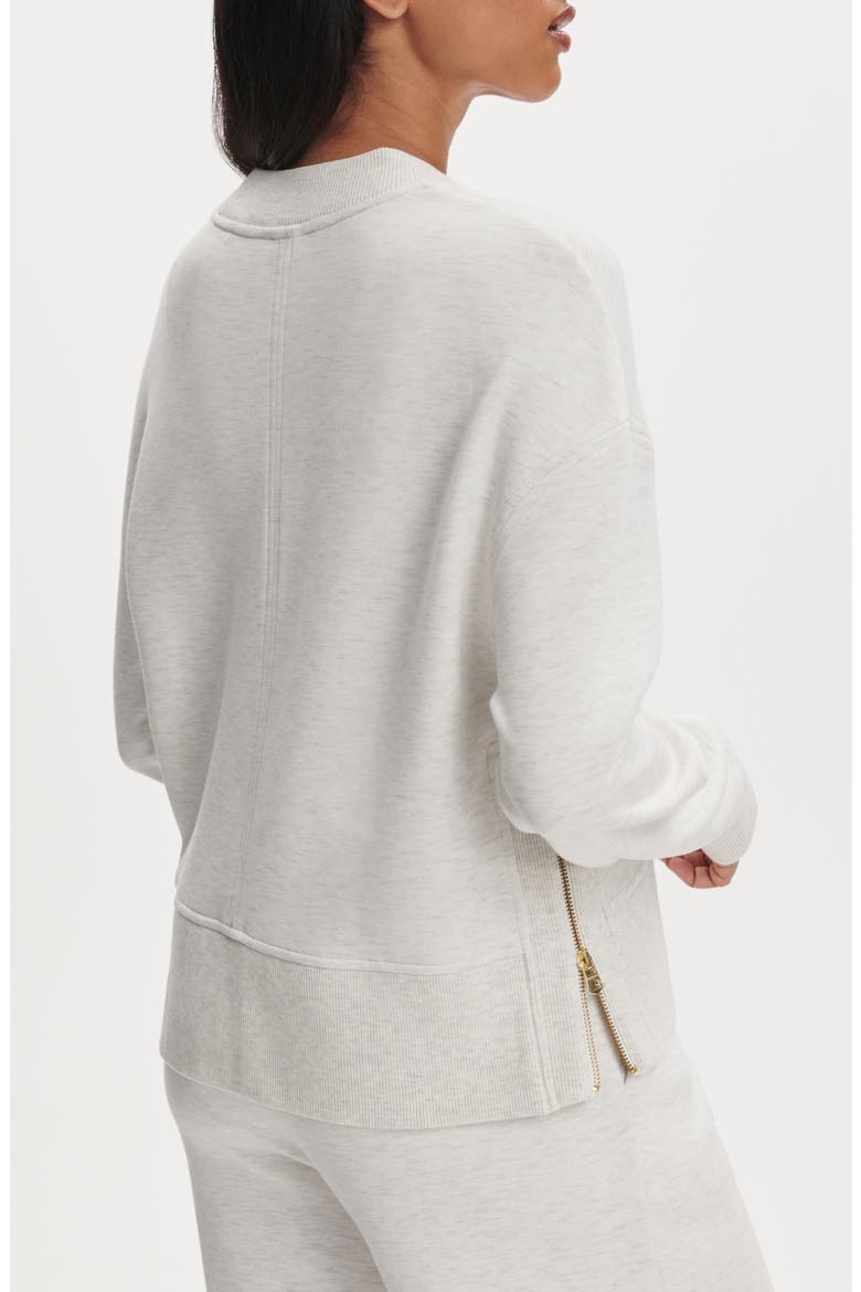 Philippe Crop Sweatshirt, Alternate, color, IVORY MARL