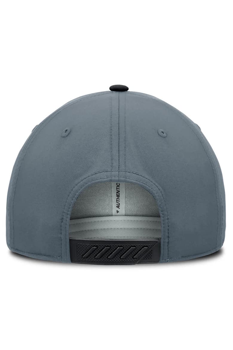 Men's Fanatics  Black/Charcoal Utah Mammoth Primary Logo Adjustable Hat, Alternate, color, Black