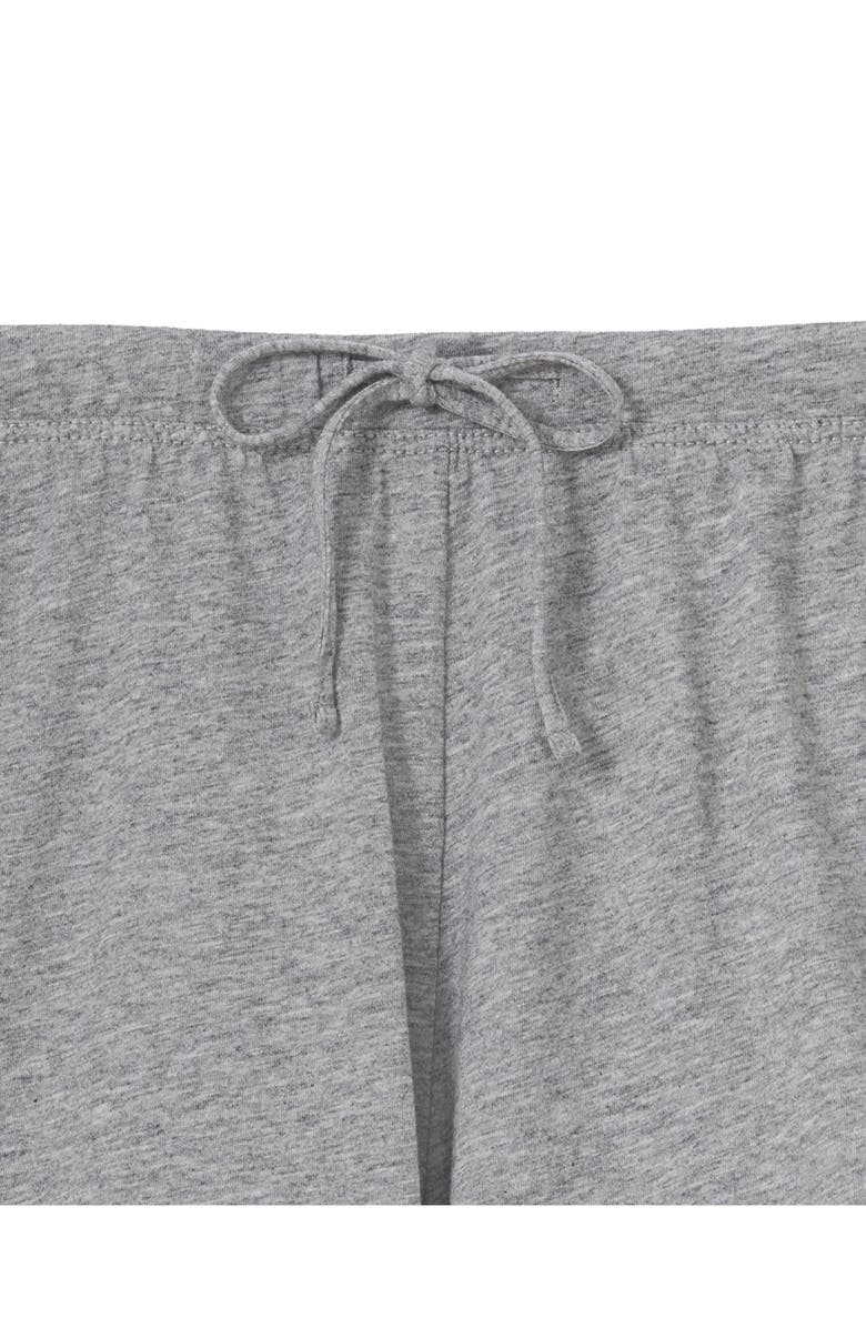 Petite Plume Olivia Featherweight Pima Cotton Short Pajamas, Alternate, color, Grey
