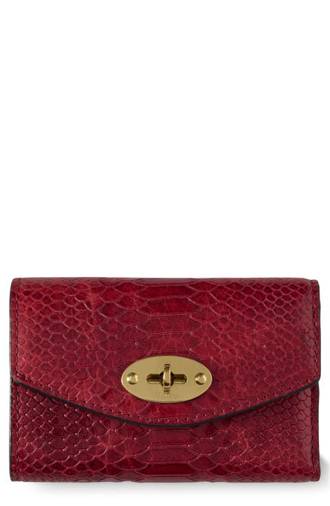 Darley Folded Embossed Leather Wallet